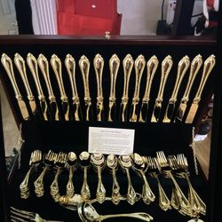 International company, silver plated gold complete set