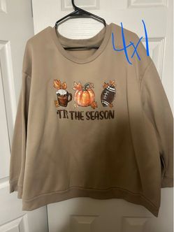 Tis The Season Fall Graphic Sweatshirt 4XL