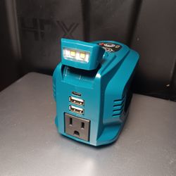 Makita 18V Battery Power Inverter with USB and LED