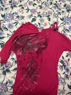 Pink Floral Y2K Top