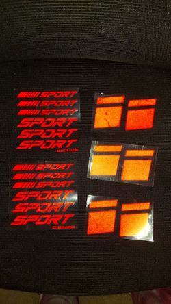 Red car decals-make me an offer! Must go