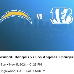 Cincinnati Bengals vs LA Chargers