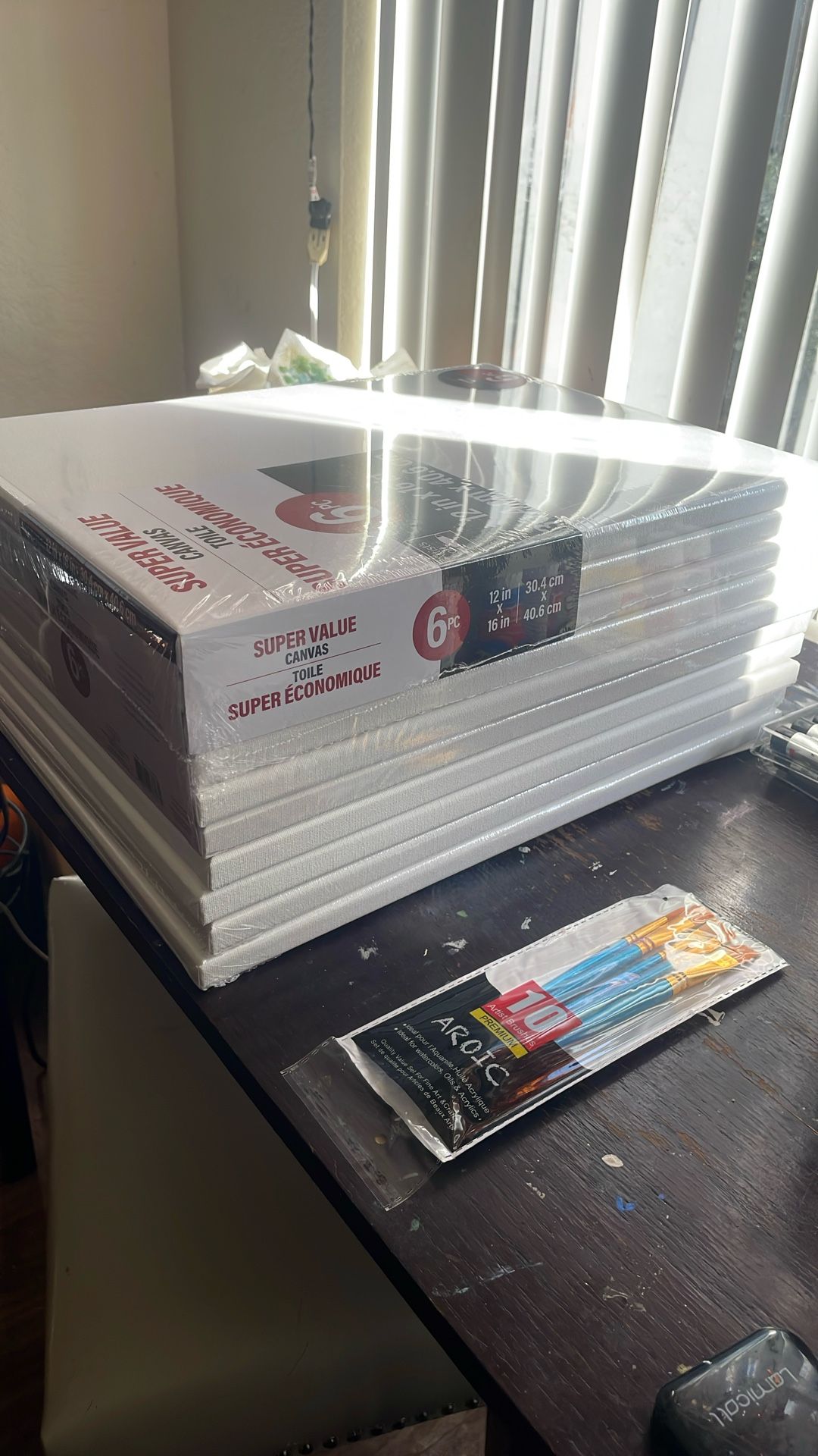 10 Canvas. 12x16 Packs Of Canvas New