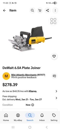 Dewalt plate jointer