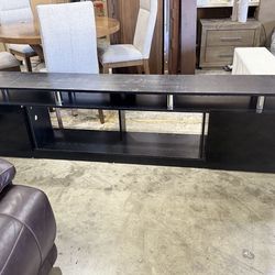 90" Black Tv Stand $200