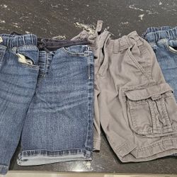 Lot of jeans shorts and jeans size 8