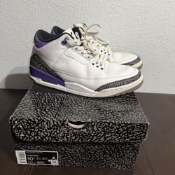 Jordan 3 Dark Iris size 10.5