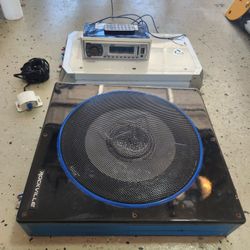 Compact Audio System Amp Subwoofer Head Rockville Amplifier Sub