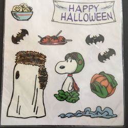 Snoopy Halloween Window Decals