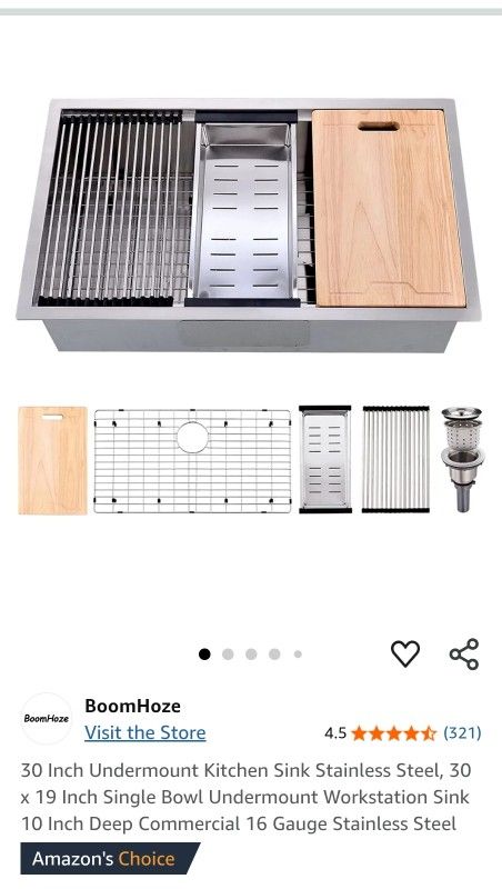 30 Inch Brand New Stainless Steel Sink