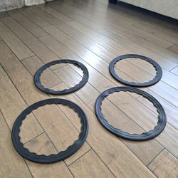 Set of 4 Bar Stool Base Floor Protector Rings (Replacement Rubber)