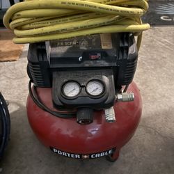 Porter Cable Air Compressor And Hose