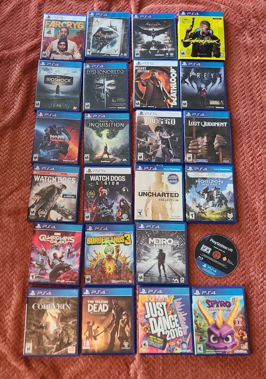 PS4 and PS5 games