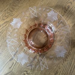 Beautiful Pink Depression Glass Bowl