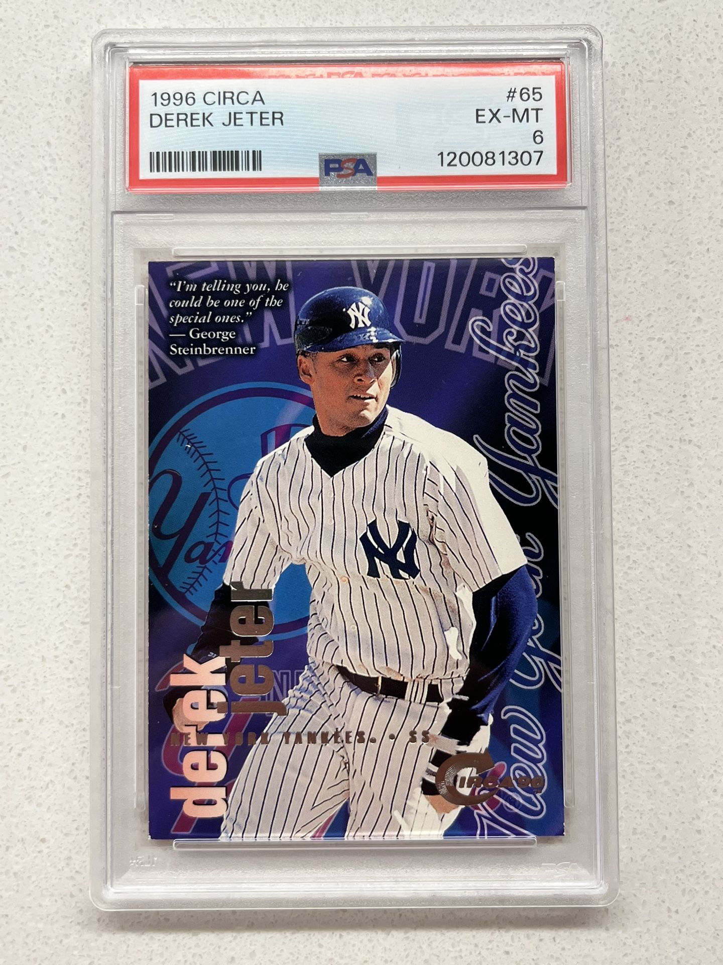 Derek Jeter Baseball Card