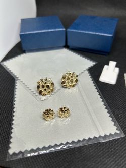 10k gold nugget earrings