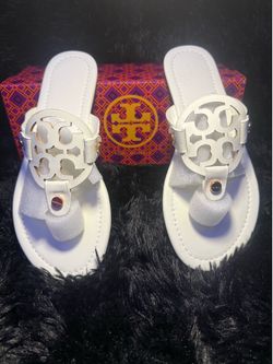 White Tory Burch sandals size 39