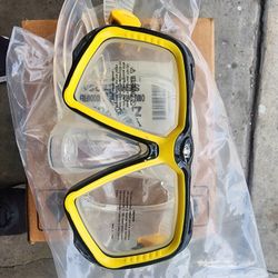 Diving Mask Clear Silicon /w/adjustable Strap