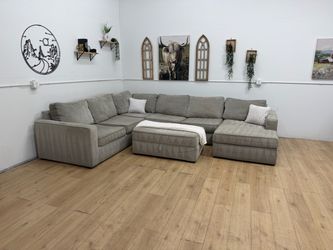 Sectional Couch with Ottoman Free Delivery