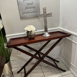 Foldable Wood Console Table