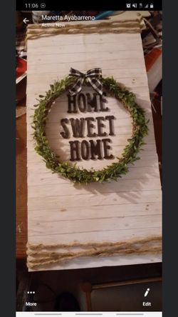 Home sweet home wall decor