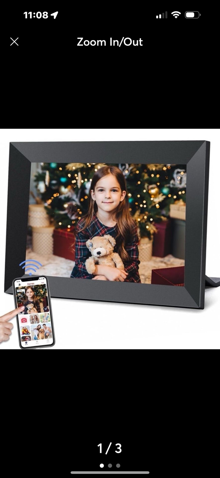 Frameo 10.1 Inch WiFi Digital Picture Frame with 1280 IPS