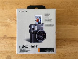 Fujifilm Instax Mini 41 Instant Film Camera – Black – New in Box