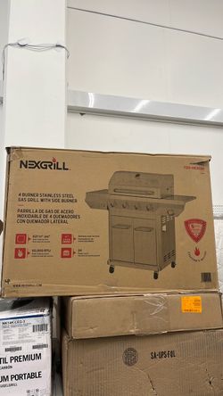 Nexgrill 4-Burner Stainless Steel Gas Grill with Side Burner