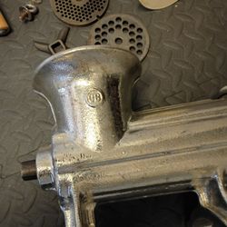 Alfa Large Vintage Industrial Meat Grinder With All Attachments