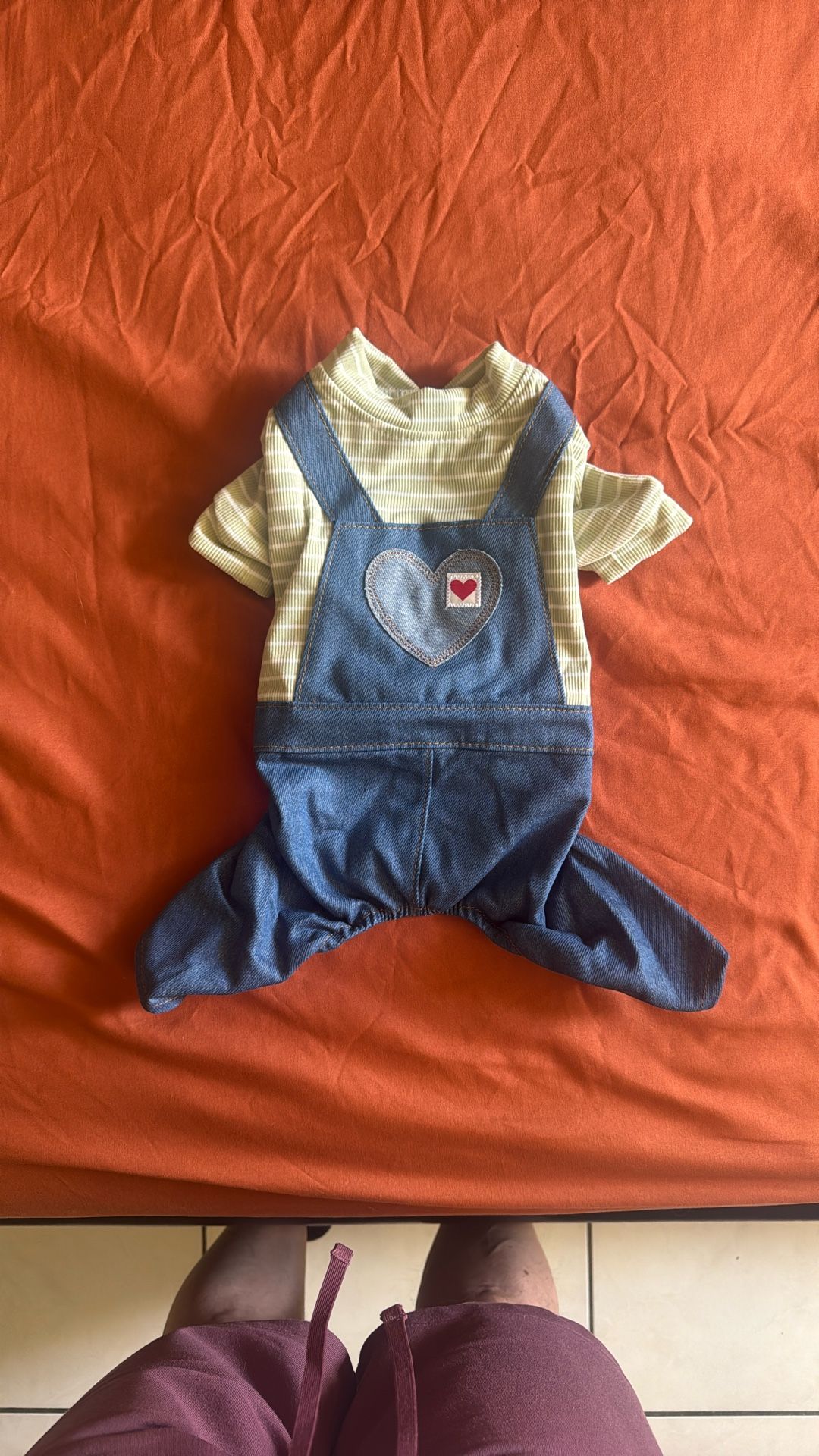 Jean Jumpsuits For Small Dog