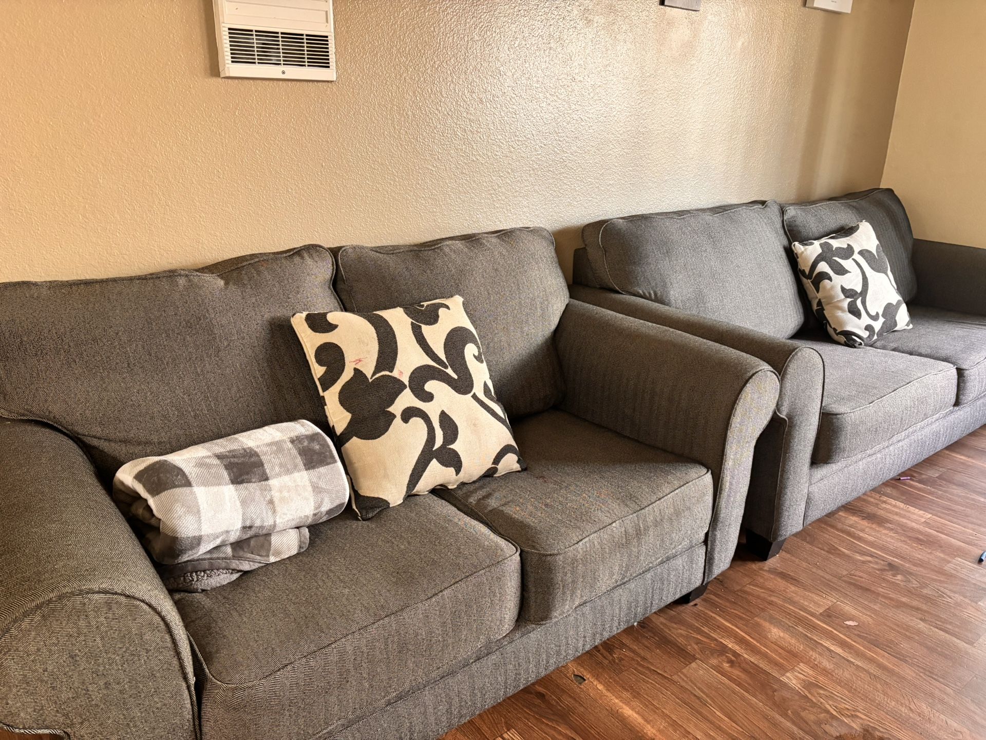 Grey couches used 200 for both 