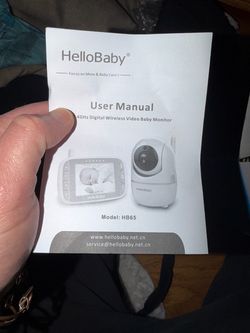 Hello Baby HB65 Video Monitor w two cameras and 2 base monitors