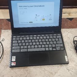 Lenovo Chromebook With Windows Chrome Operating System Charging Cord And USB Mouse Laptop High School Middle School Personal Laptop
