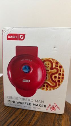 Dash gingerbread man mini waffle maker