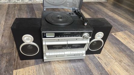 Trexonic Turntable Stereo System with Speakers
