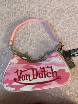 Pink camo Von Dutch purse