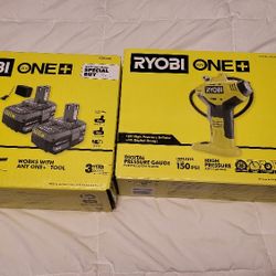 Ryobi p737d Inflator Kit With Batteries And Charger