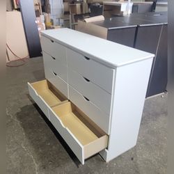 Eight drawers dresser with rails / 8 drawers dresser with rails