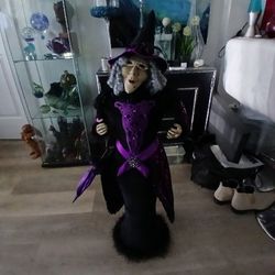  Spooky Village Witch Decoration
