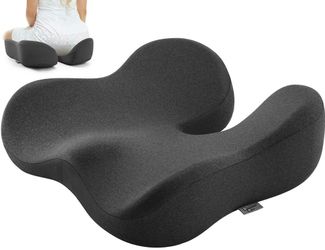 Dreamer Car Memory Foam Seat Cushion Tailbone Sciatica Pain Relief Gray New