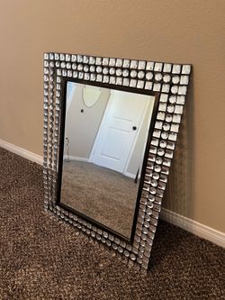 Rhinestone metal mirror