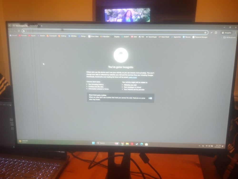 Gaming monitor, Cracked but useable & fixable