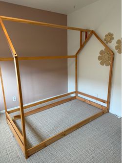 Kids Twin Floor Bed Frame