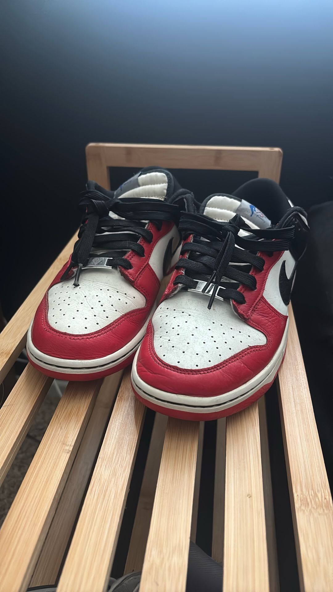 Nike Dunks Low 75th bulls colorway red/white/black