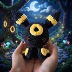 Umbreon the Dark Eeveelution Pokemon Crochet