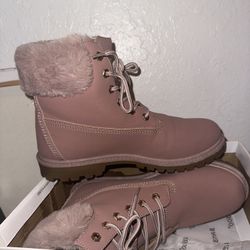 Pink Boots Size 10