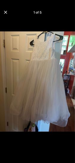 Girls flower dress size 8