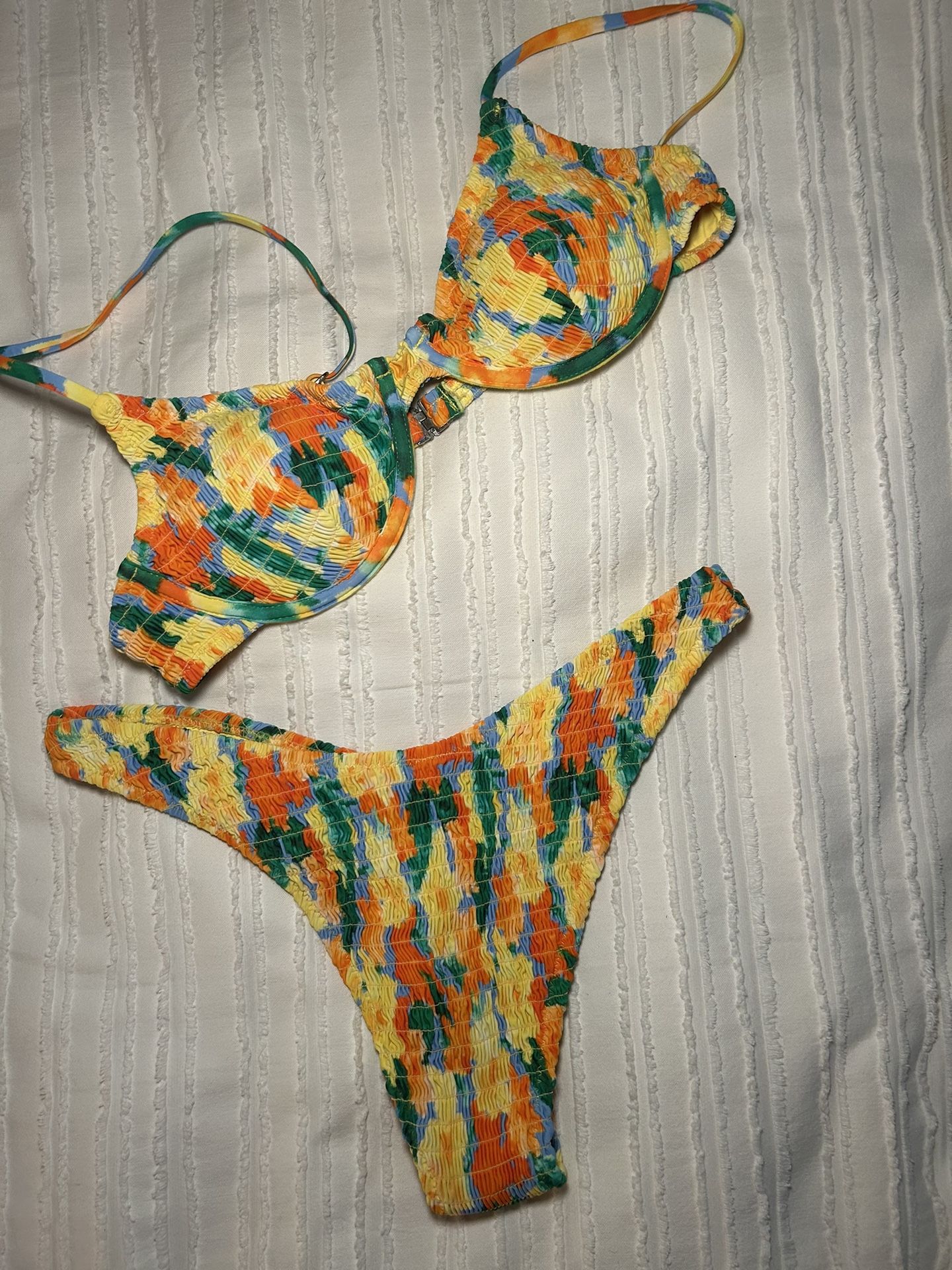 Yellow Multicolored Bikini