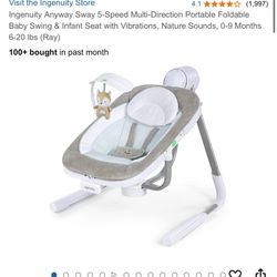 Ingenuity Foldable Baby Swing 