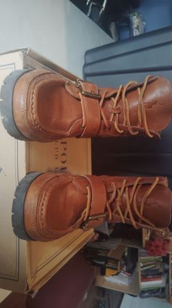 Polo Ralph Lauren Leather Lace-Up Boots